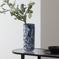 Speckled Glass Cylindrical Vase