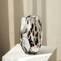 Spotted Glass Cylindrical Vase in Sunlight