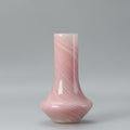 Swirled Pink Glass Tapered Vase