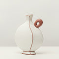 Textured Ceramic Asymmetric Vase