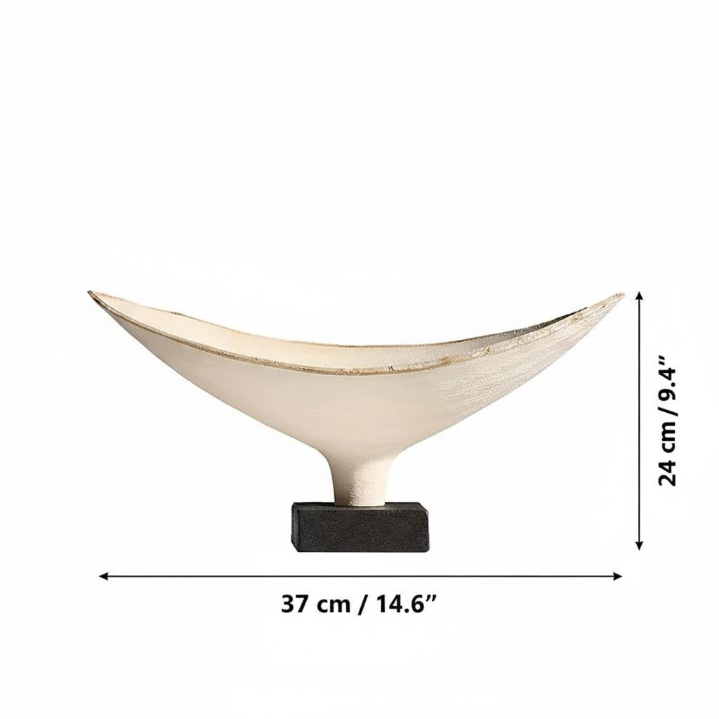 Dimensions diagram showing width and height of the bowl