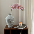 Textured Ceramic Flared Neck Vase