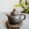 Textured Ceramic Geometric Teapot