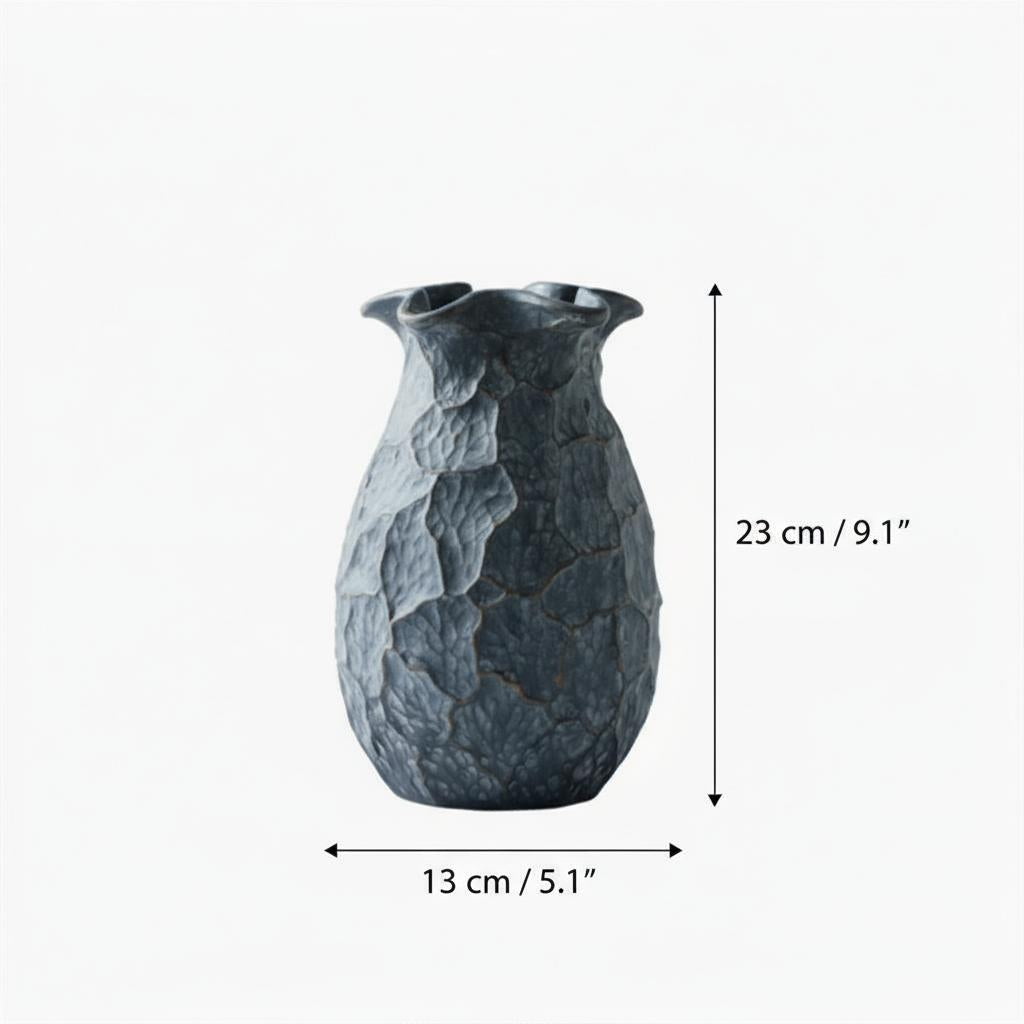 Vase dimensions diagram front view