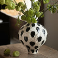 Textured Ceramic Spotted Vase
