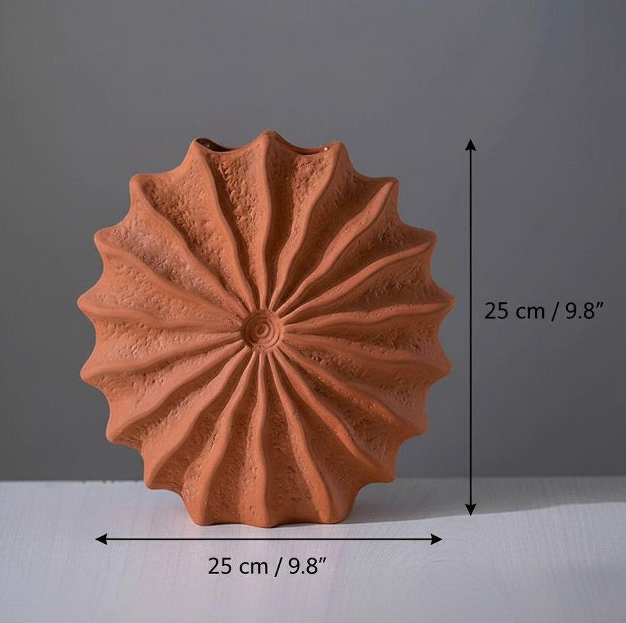 Large textured ceramic vase dimensions 25cm