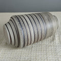 Textured Ceramic Tall Cylindrical Vase Base Detail