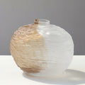 Textured Glass Spherical Vase