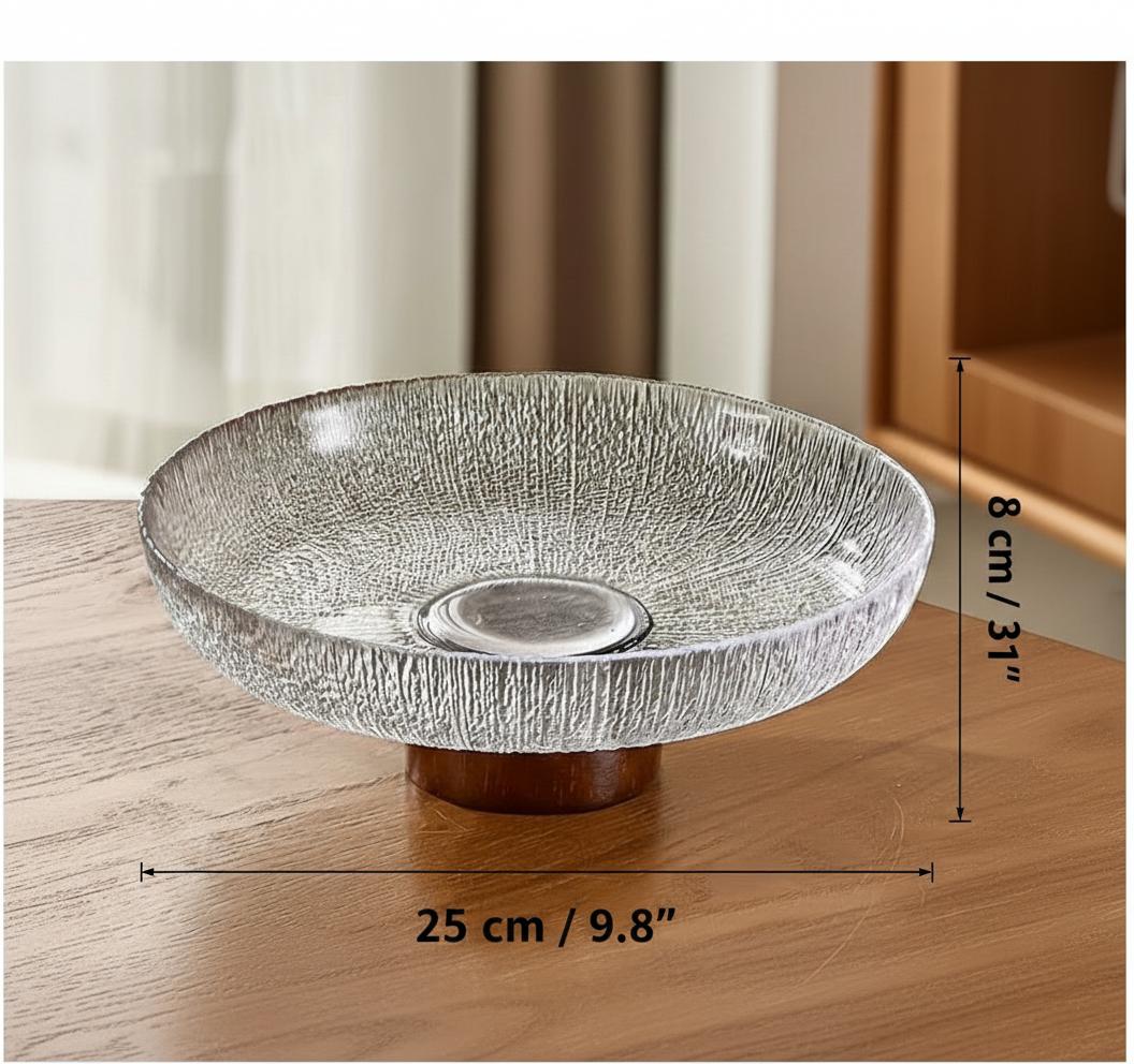 Clear glass bowl dimensions
