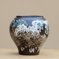 Textured Glaze Ceramic Round Vase