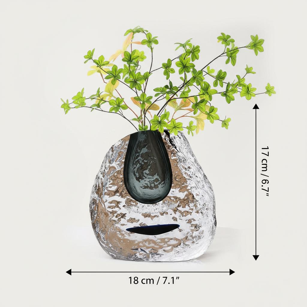 Medium vase dimension guide 17cm height