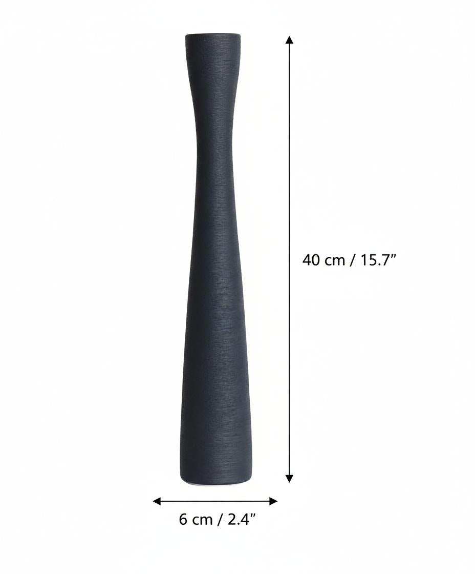 Dimensions diagram of medium ceramic vase 40cm