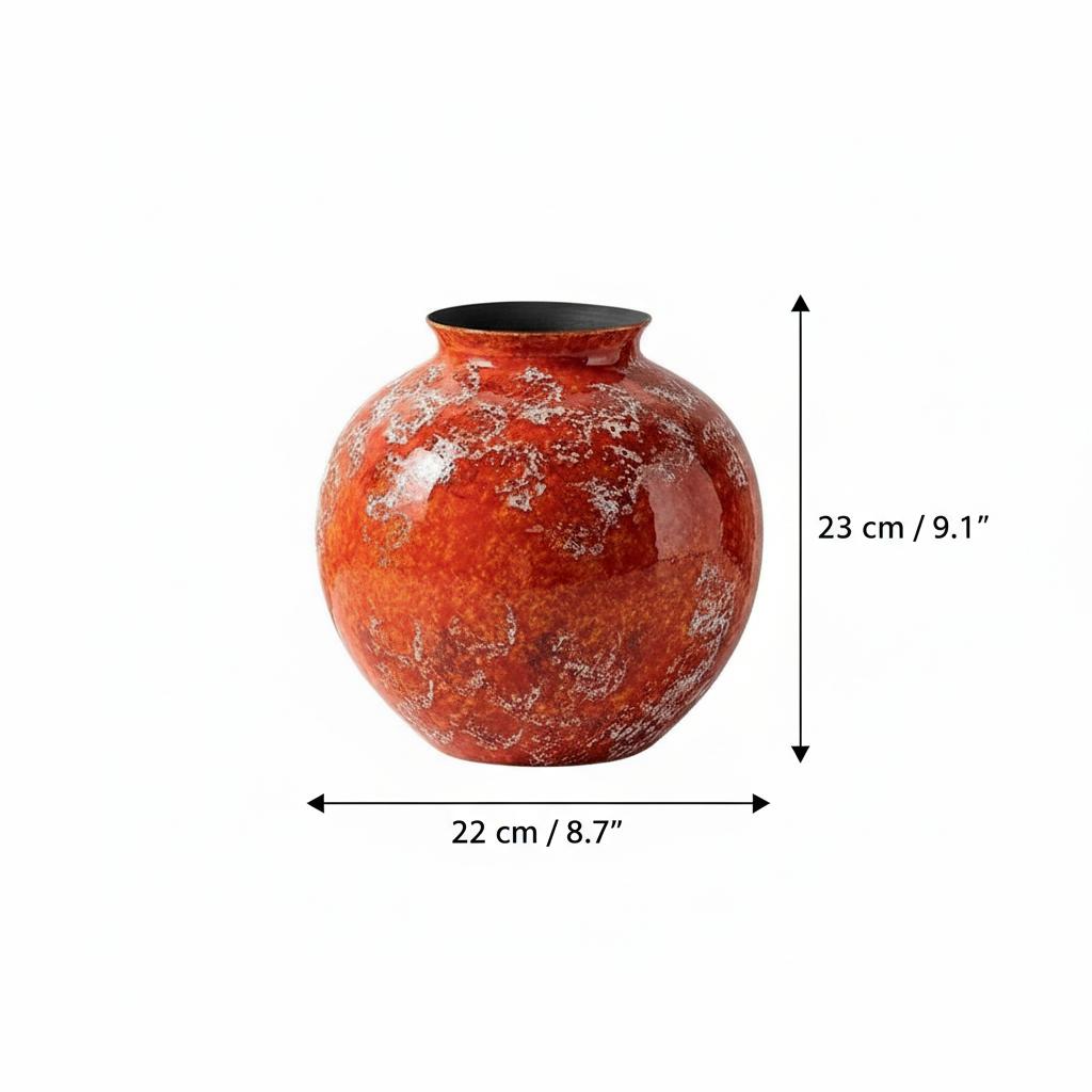 Medium red vase dimensions