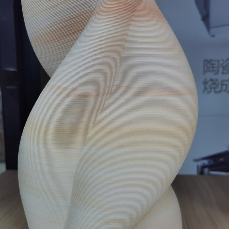 Close up of layered ceramic texture and gradient color details