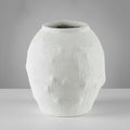 Textured White Ceramic Decorative Vase