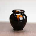 Tortoiseshell Glaze Round Tea Canister