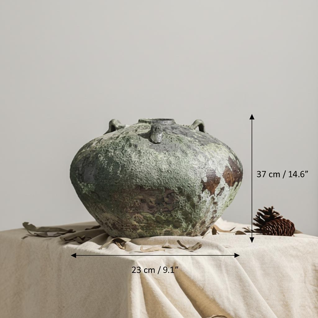 Dimensions of medium ceramic jar vase