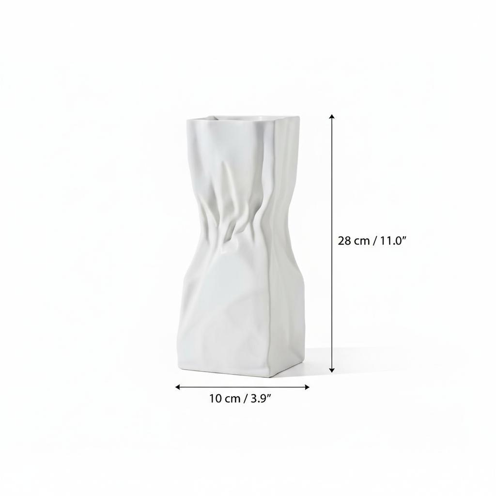 Dimension specifications for large tall ceramic vase