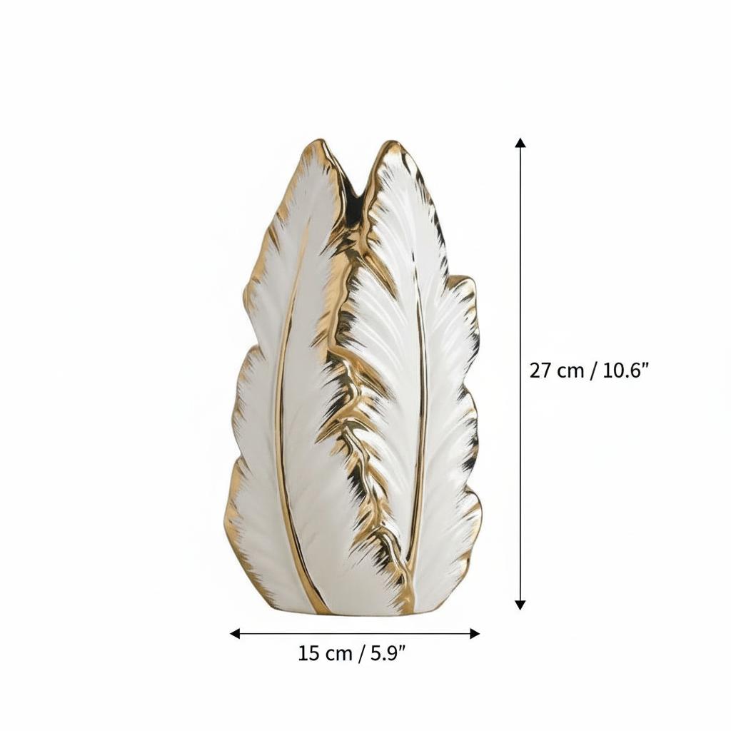 Large feather vase dimensions