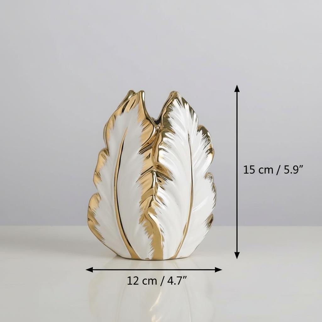 Small feather vase dimensions