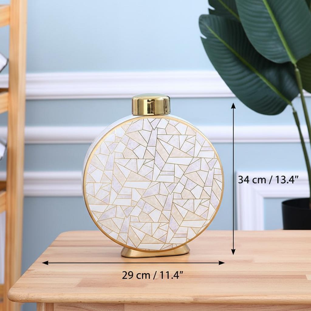 Dimension diagram of large vase