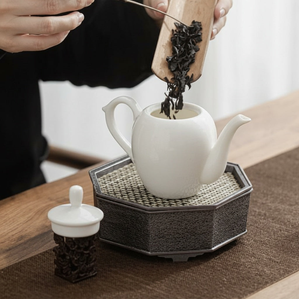 White Porcelain Classic Teapot