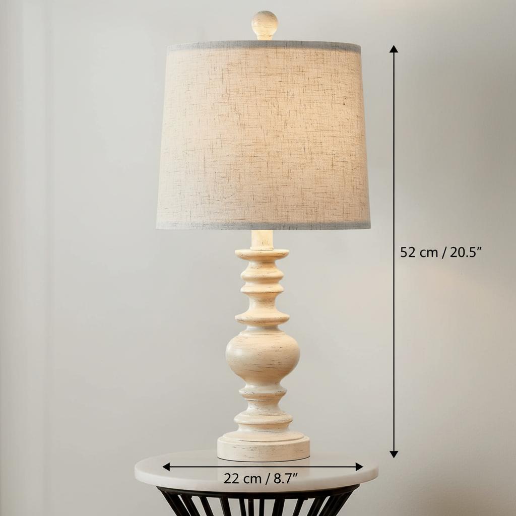 Dimensional diagram showing height and width specifications