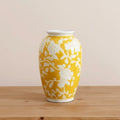 Medium yellow vase dimensions 25 cm height